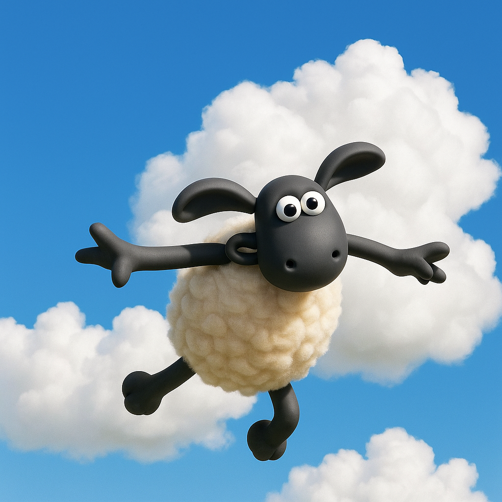 sheep in clouds